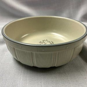 Pfaltzgraff Heirloom Serving Bowl, Wood Barrel look, wood basket look 7 1/4"